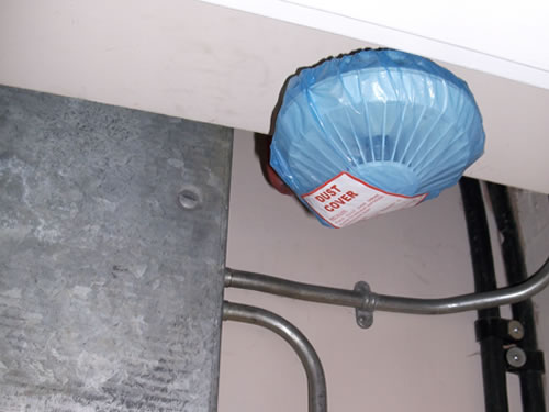 Shower cap causes dirty fire safety