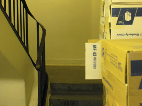 Poorly stored items in health facility Poorly stored items in health facility